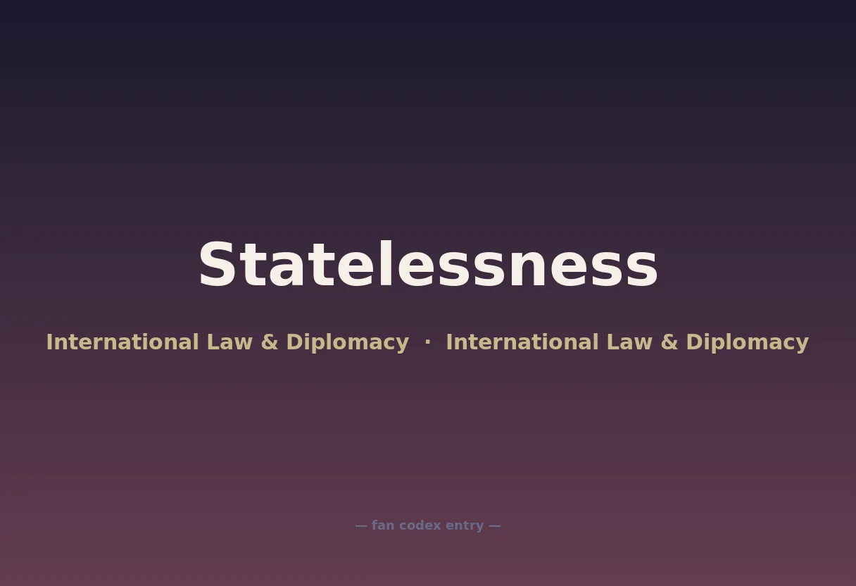Statelessness