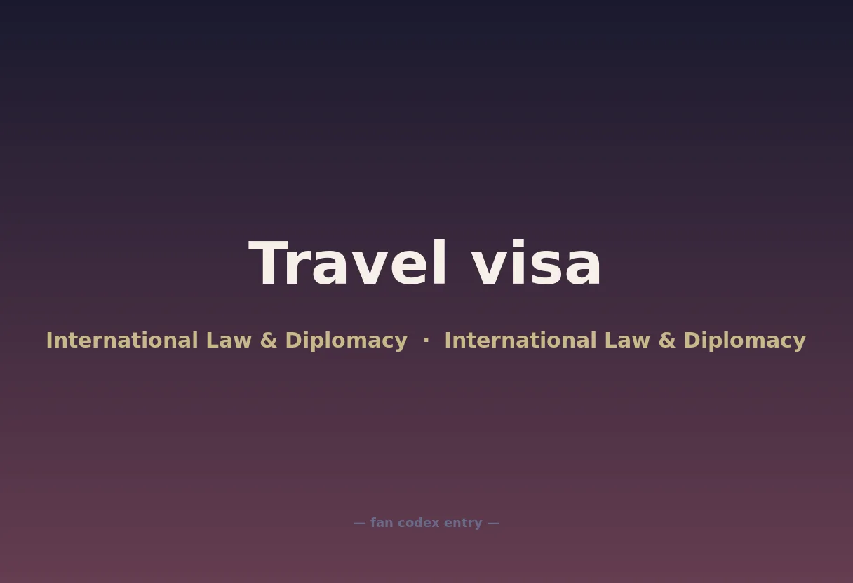 Travel visa